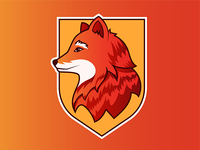 Fox logo mascot design flat graphic design illustration logo vector
