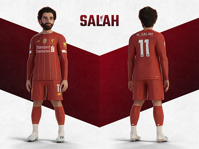 Salah Character anfield champion character design football lfc liverpool premierleague red render soccer ynwa