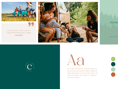 The Art of Camping | Stylescape branding design logo typography ui ux web