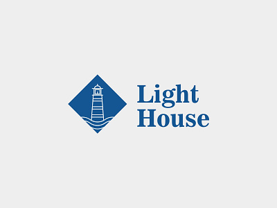 Light House Logo app branding design flat icon illustration illustrator logo minimal