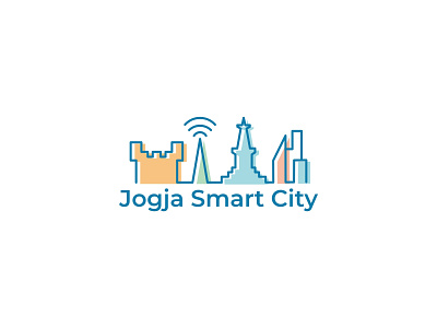 Jogja Smart City app branding design flat icon illustration illustrator logo minimal