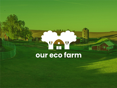 Our Eco Farm Logo barn branding design designs farm flat graphicdesign icon logo logodesign minimal