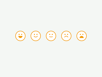 Smileys! icon mood orange smiley