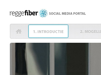 Reggefiber bar buttons fiberglass nav navigation portal reggefiber social media web webdesign