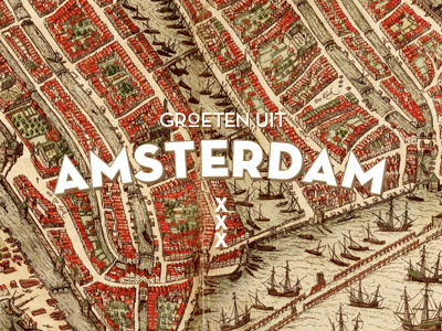 Amsterdam amsterdam groeten uit postcard xxx