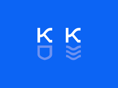 Kampen logo - Dynamic use blue brand branding dynamic identity kampen logo