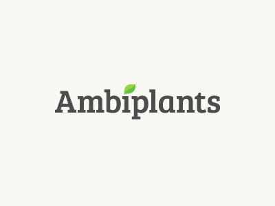 Ambiplants logo proposal ambiplants green leaf logo plants