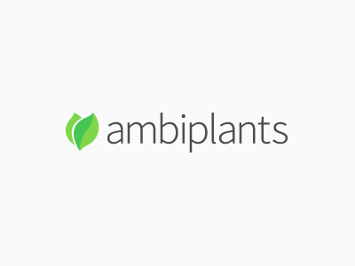 Ambiplants ~ Different approach ambiplants green leaf leafs logo plants source sans