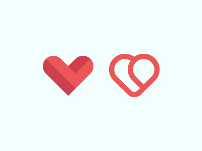Hearts hearts identity logo