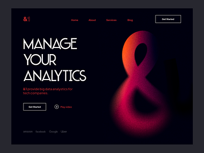 &1 - Analytics for big businesses analytics app application bitcoin crypto dashboard design landing page payment platform product design saas seo technology transaction ui web web page website website design