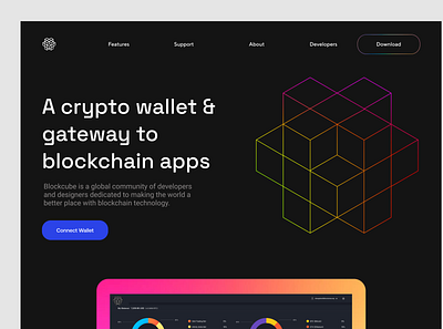 Crypto Wallet Landing Page altcoin bitcoin blockchain blockchain altcoin crypto crypto exchange crypto wallet defi design ethereum homepage landing page nft product design products page site ui web web site website