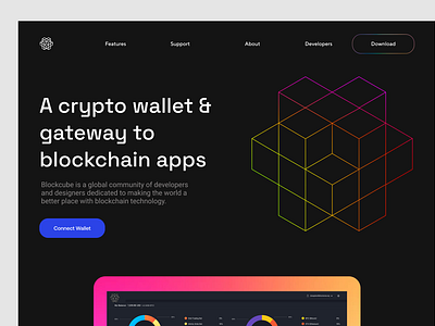 Crypto Wallet Landing Page