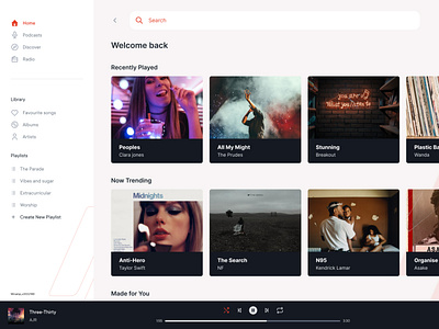 Winamp music player revamp music ui