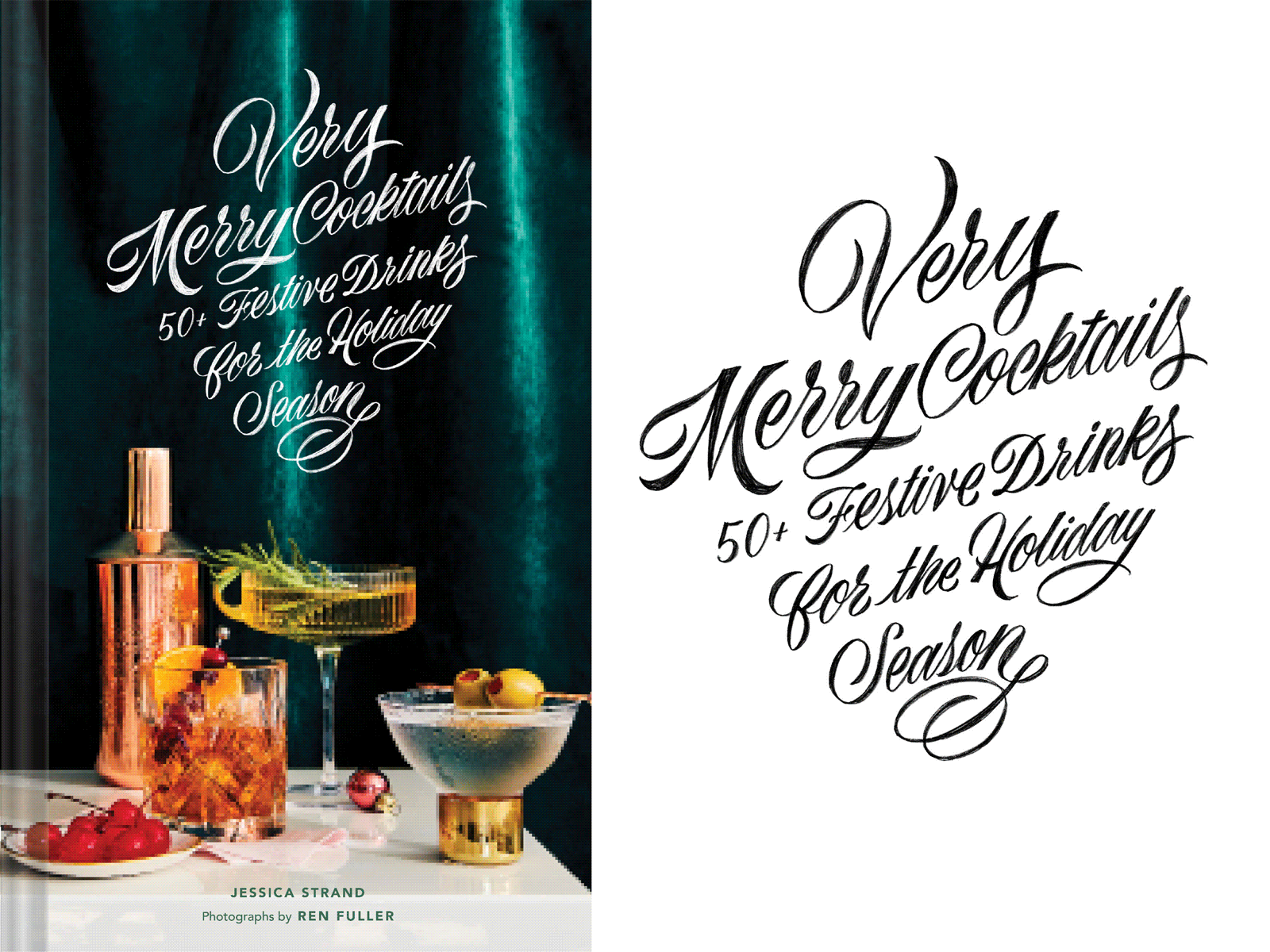 Very Merry Cocktails bar cheer chronicle books cocktails design gift guide gifts happy holidays holiday lettering menu merry merry christmas merry xmas script typography