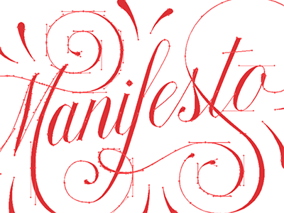 Manifesto Vector calligraphy design flourish handletter illustrator manifesto typography vector