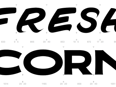 Fresh Corn Typeface corn farm font fresh lettering orchard produce typeface typography