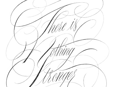 There Is Nothing Stronger calligraphy empowerment feminist lettering nanette netflix procreate quote script typography