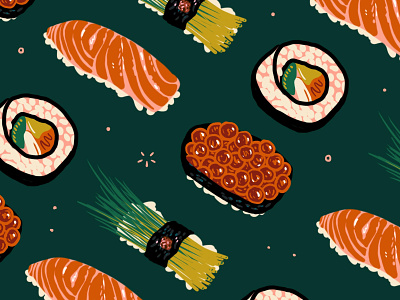 Sushi cuisine eat food food illustration foodie illustration japan japanese menu menu illustration restaurant sushi travel traveller