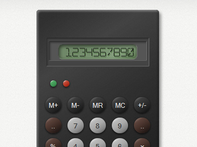 Braun ET33 CSS3 version braun calculator css3 web
