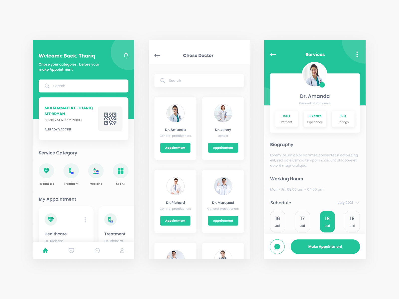 DokterKu Medical APP by Thariq Sepbryan on Dribbble