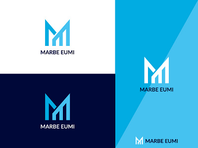 M E Letter Logo Design