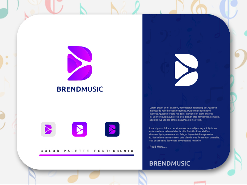 Dribbble - B-Music-Logo.jpg By Md Khaled Al Hussain