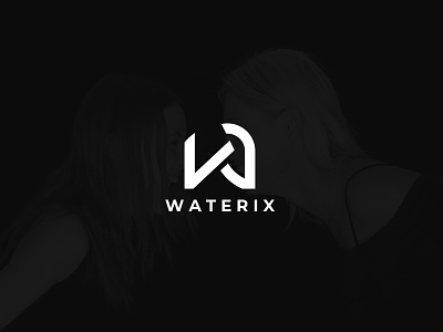 Waterix \ W Letter Logo app bold brand branding business character clean creative design identity letter letter w letter w logo logo logotype marketing media