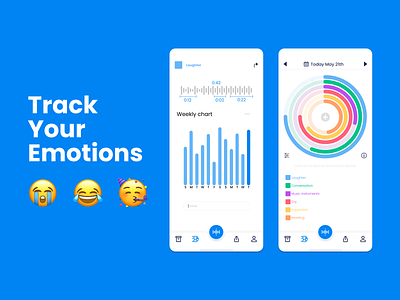 Track Your Emotions App app app design design iphone ui ui design