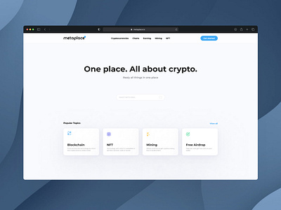 Metaplace - One place.All about crypto