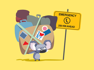 Emergency emergency illustration insurance kango cover koala travel