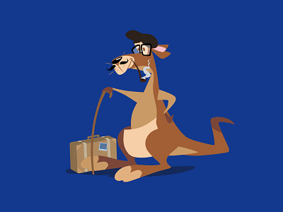 Mature Age Traveler illustration kangaroo kango cover mature traveller