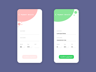 Credit card checkout - Daily UI Design Challenge 002