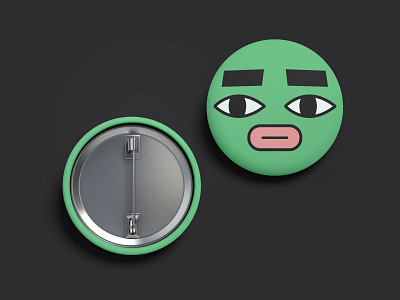 Pin Button Man character character design design flat illustration illustrator minimalist pin badge pin button vector