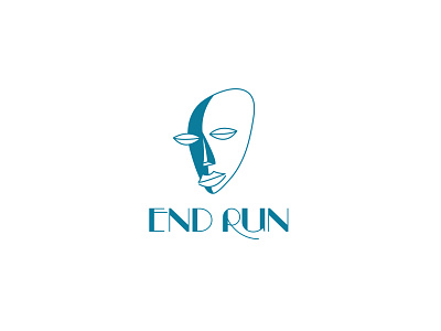 "End Run" Logo art branding character design flat icon illustration illustrator logo typography vector