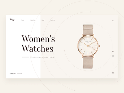 Women's watches | Promo UX/UI Case