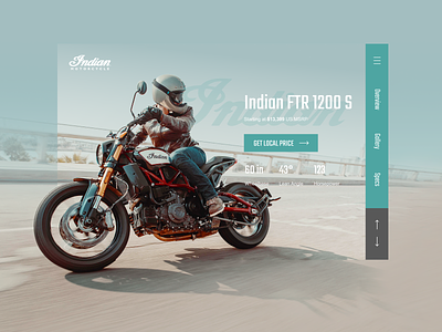 Indian motorcycle website concept design indian motorcycle ui uiux ux webdesign website