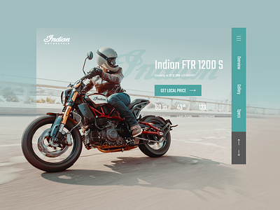 Indian motorcycle website concept