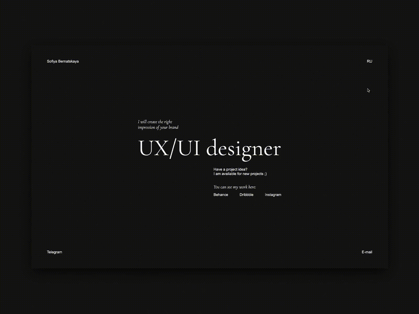 My website color design ecommerce landing portfolio promo ui uiux ux violet webdesign website