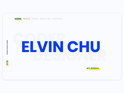 My Portfolio Website app color color palette colorful concept design flat minimal portfolio website ui