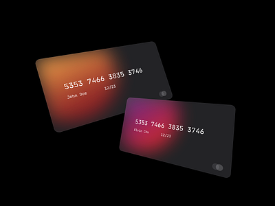 Glassmorphism - Credit Card