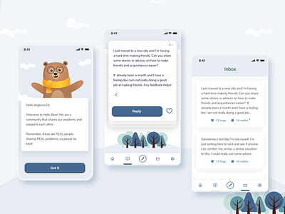 Hello Bear - Mobile App Design agency beautiful branding design design agency mobile app mobile app design mobile app design agency ui user interface design ux uxui web design agency