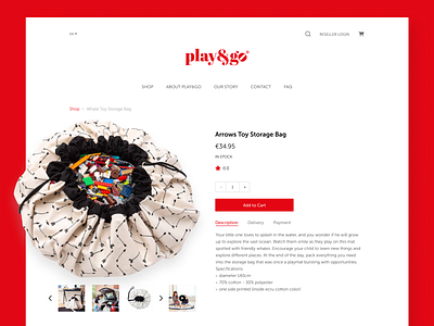 Play&Go - Web Shop redesign