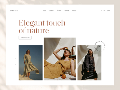 Cooper&Co - Landing Page Design beautiful design design agency fashion ui uxui