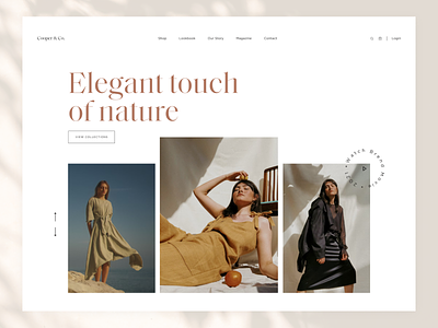 Cooper&Co - Landing Page Design beautiful design design agency fashion ui uxui