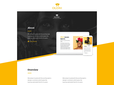 Olori - Website Design agency bags beautiful design agency ecommerce elegant shopping typography ui ux uxui web webdesign women