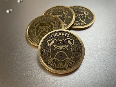 Brass Coins 3d engraving