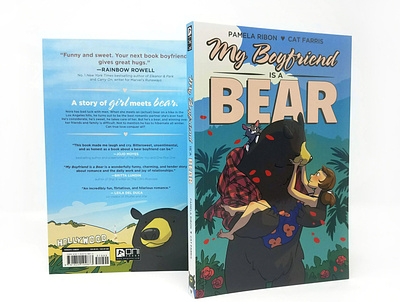 'My Boyfriend is a Bear' logo and book design book cover book design cover design custom lettering custom logo custom type design logo typography vector