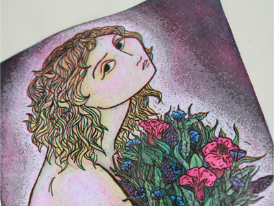 'Persephone' copperpate process print