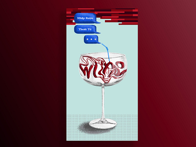 'enter alcohol, exit words' poster design design graphic design illustration typography vector wine