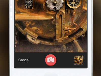 iOS Camera Shutter camera flat ios iphone shutter